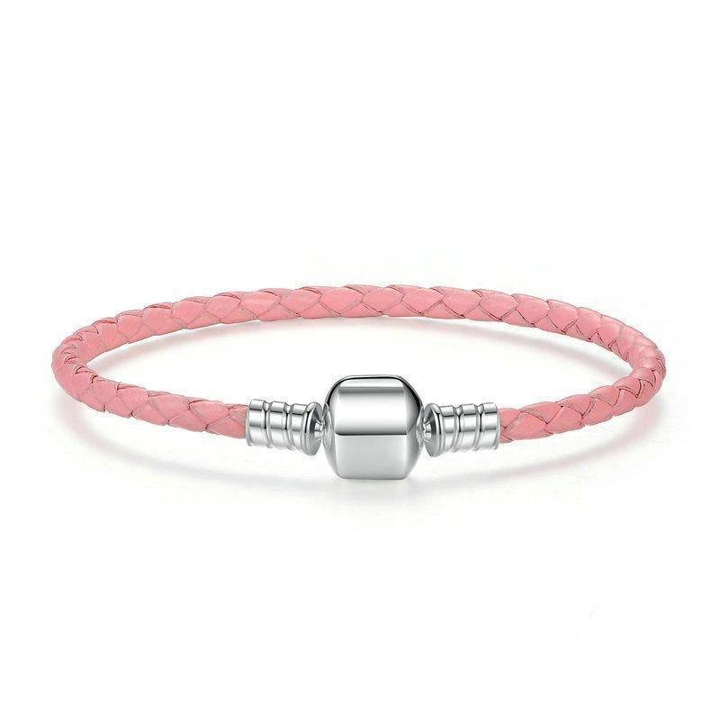 Silver Leather Rope BraceletBracelet