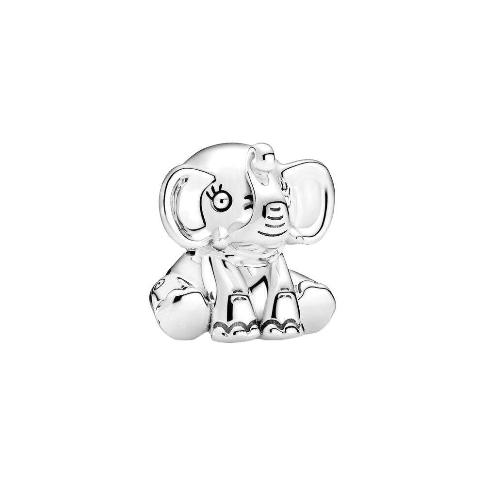 Baby Elephant Lucky Charm in sterling silver