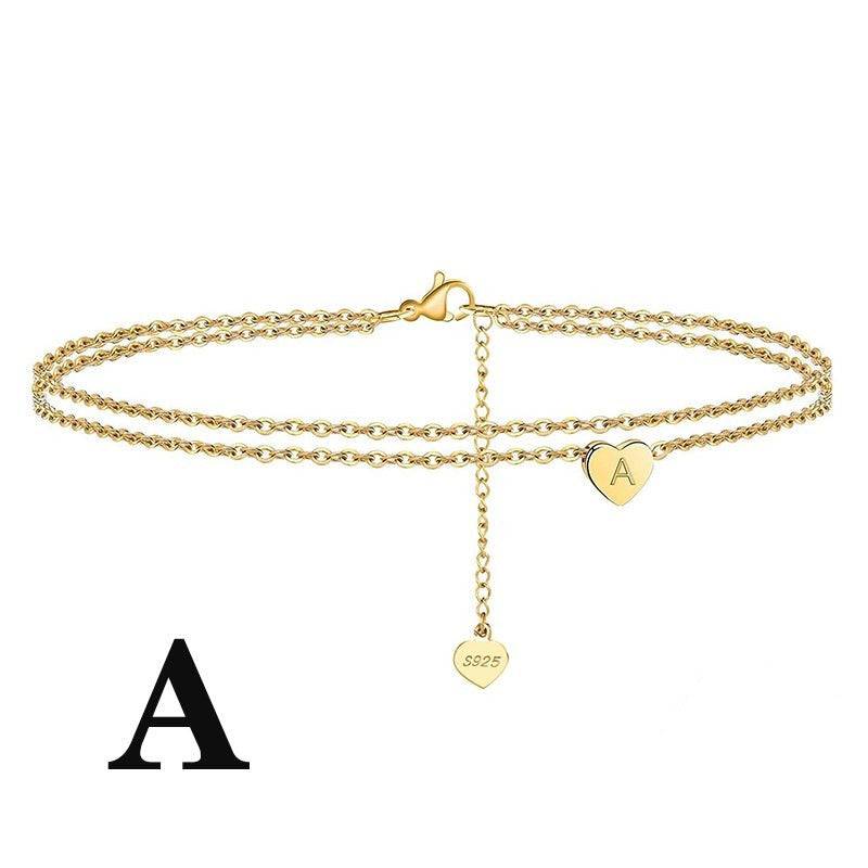 Letter Heart AnkletANKLET